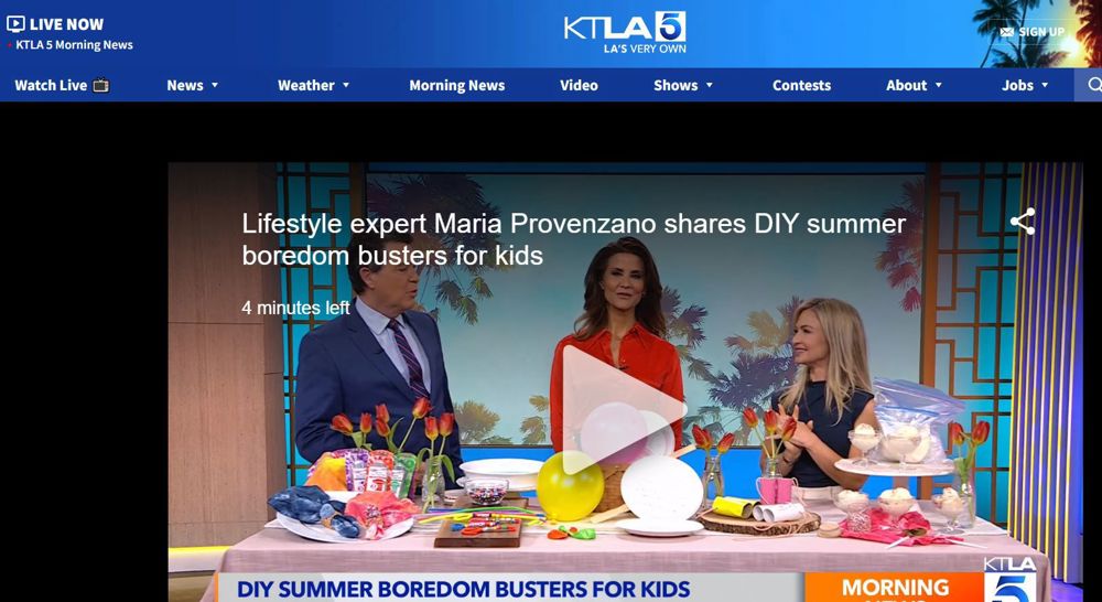 KTLA 5 using TULIP Tie Dye